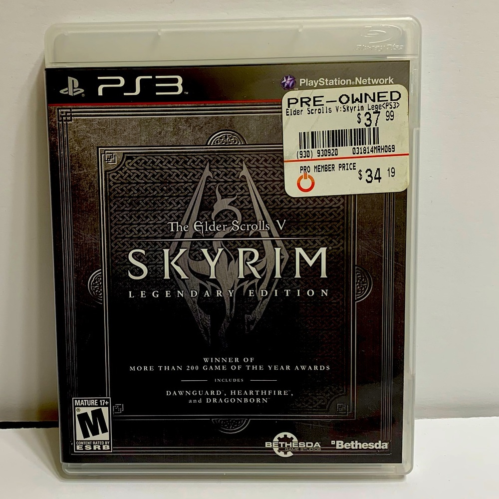 The Elder Scrolls V Skyrim Legendary Edition PlayStation 3 2013 CIB with Manual